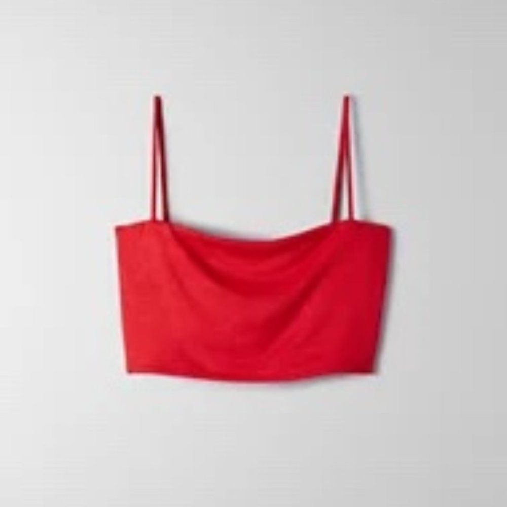 Aritzia Wilfred Free Laine Tank | Aritzia Red Micro tank top
